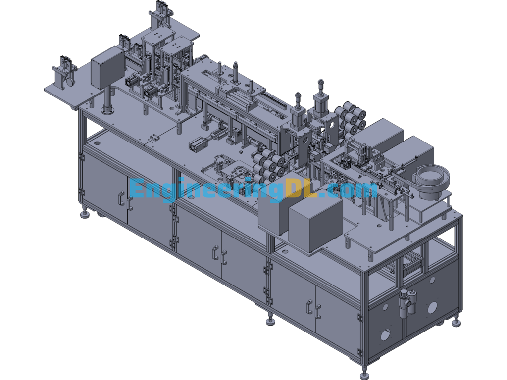 USB-3.0 Wire Processing Line 3D Exported Free Download