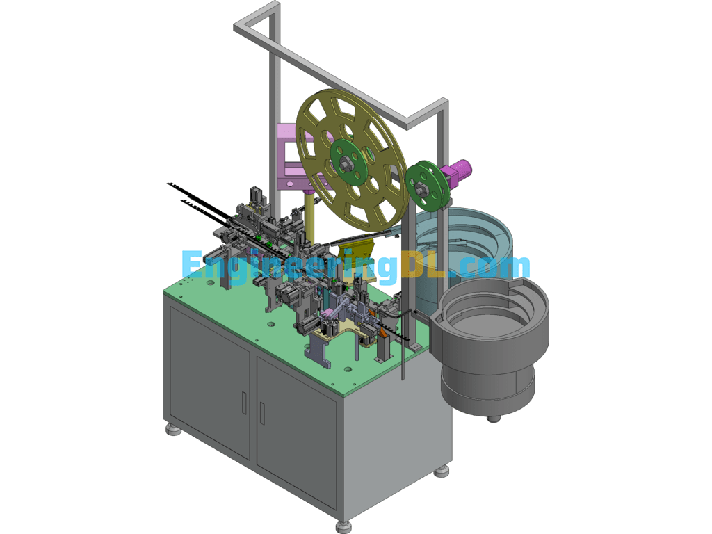 USB Test Plug Connector Automatic Machine Upgrade 3D Exported Free Download