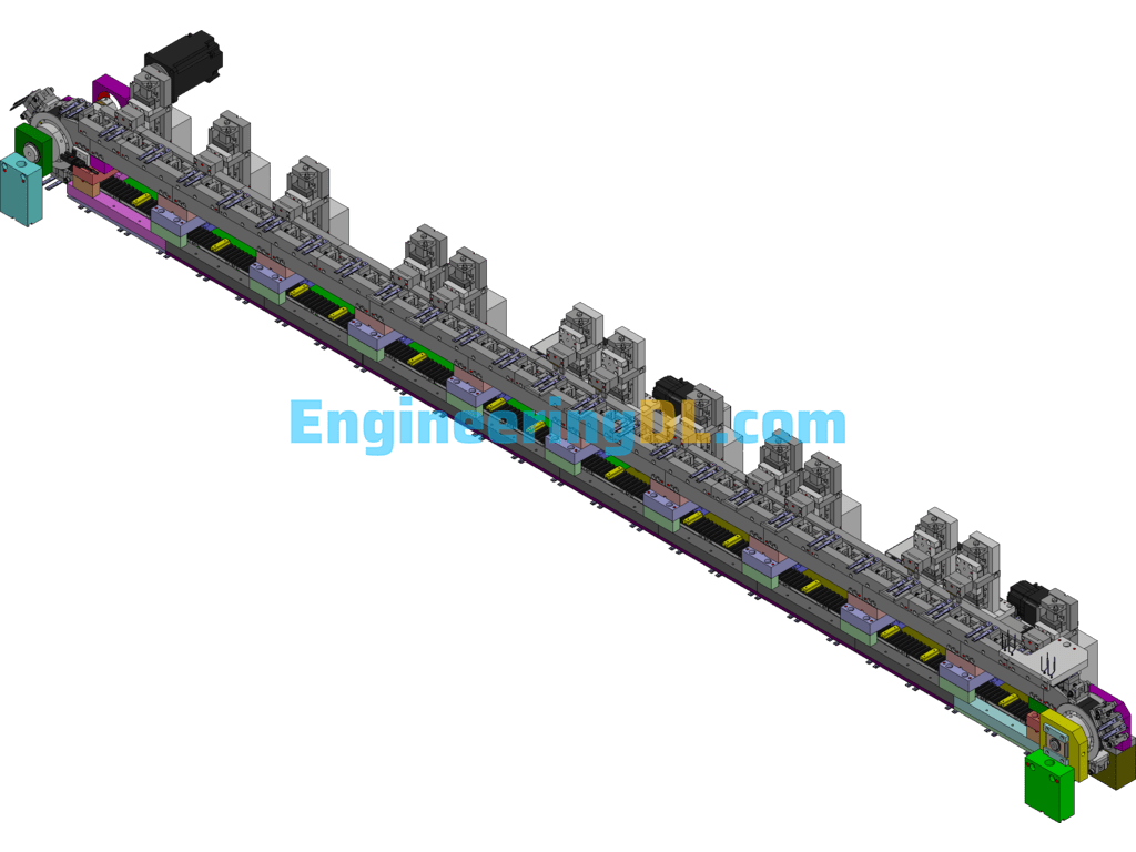 Usb Assembly Detection Loop Flow Line 3D Exported Free Download