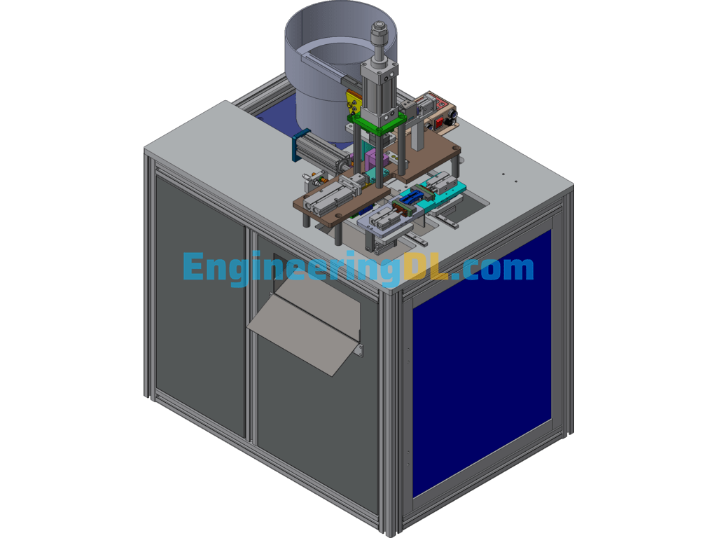 U-Lock Riveting Machine 3D Exported Free Download
