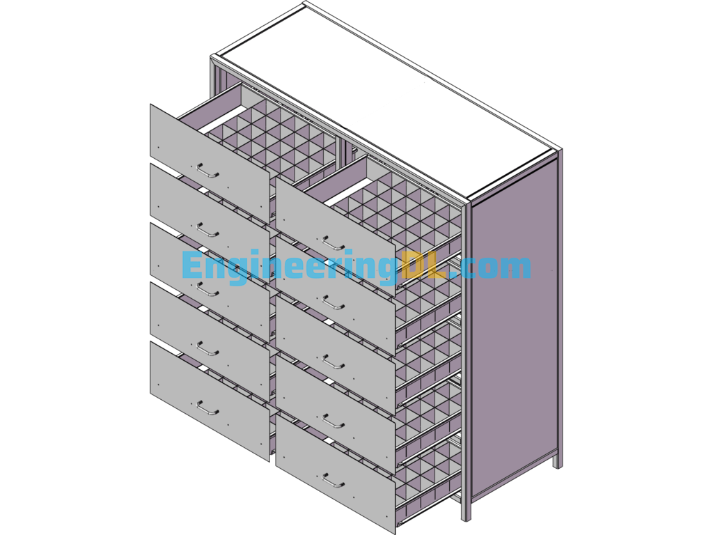 WP1500 Tool Cabinet SolidWorks Free Download