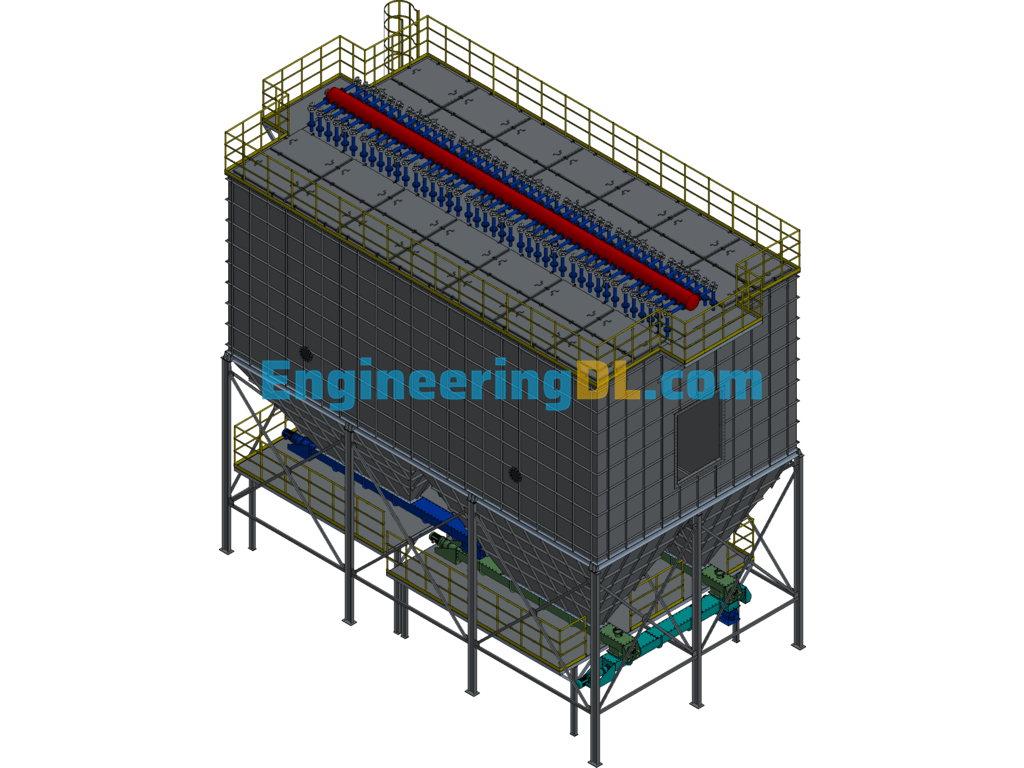 XGHMC6-7x2 Dust Collector (With Detailed Parameters, Can Be Produced) 3D Exported Free Download