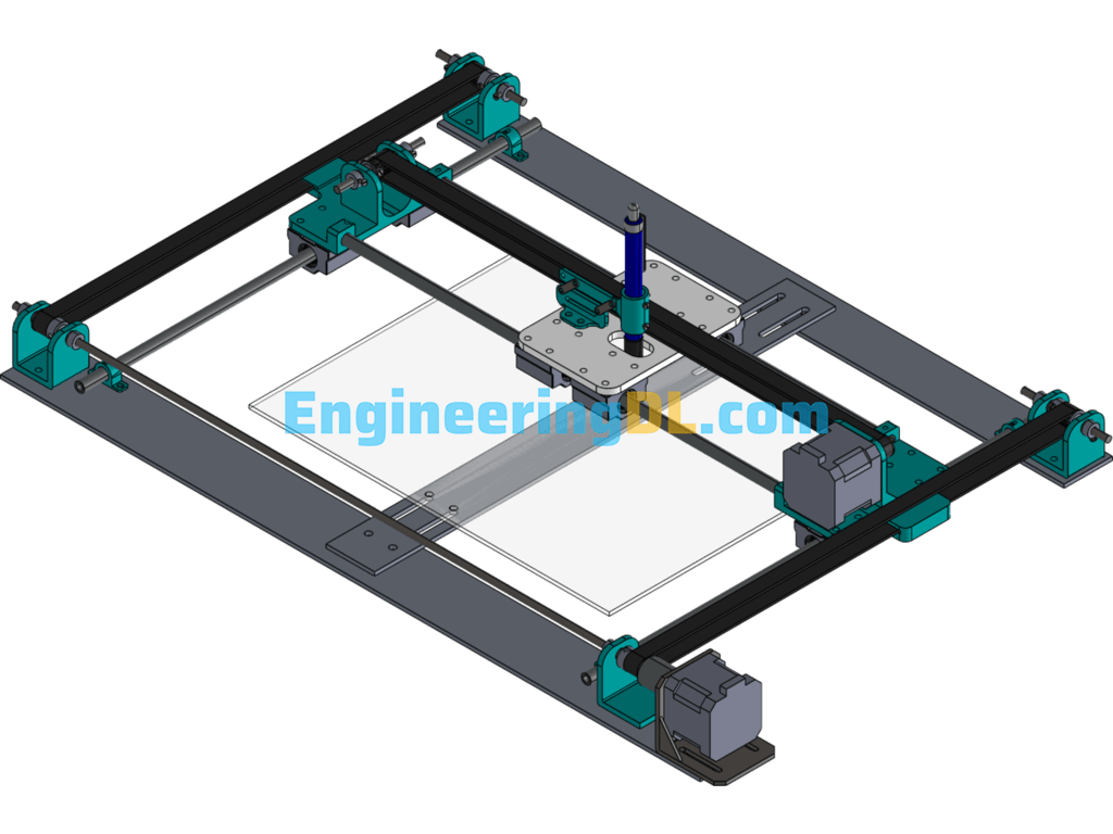 XY Plotter SolidWorks, 3D Exported Free Download