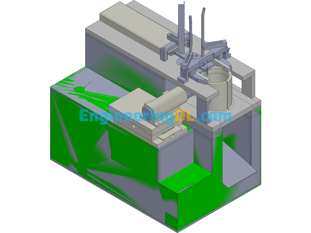YG-YLCK Piston Ring Trimming Machine (AutoCAD, CreoProE), 3D Exported Free Download