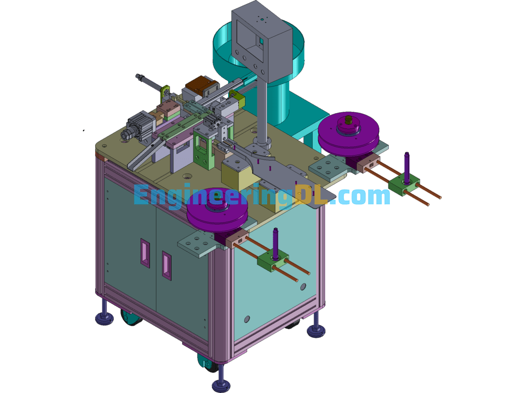 Z-BA1-003AB30XDIP Insert 2P Automatic Machine SolidWorks, 3D Exported Free Download