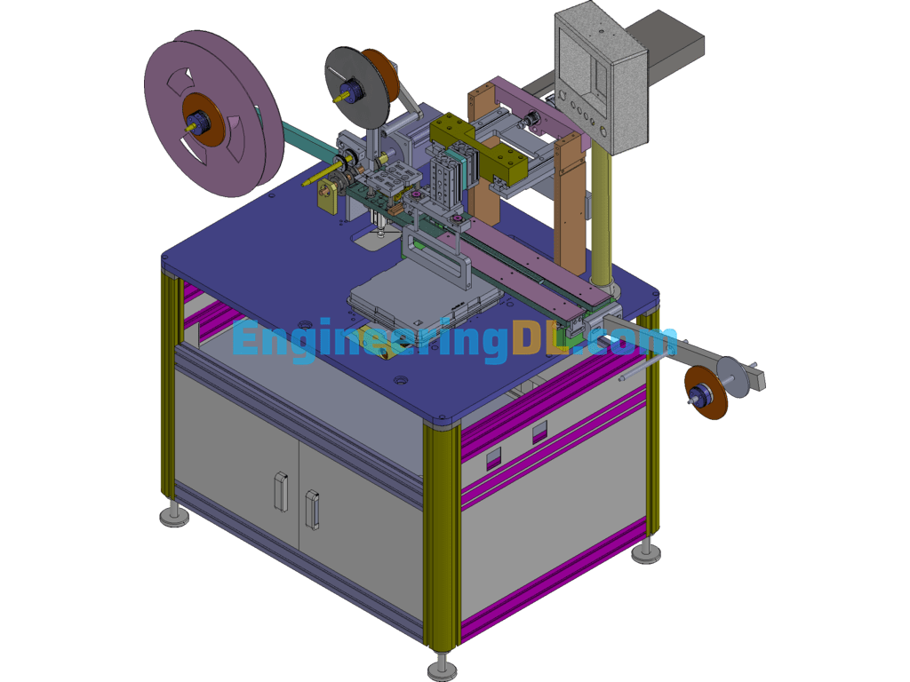 Z-HR1-10ACD Automatic Packing Machine SolidWorks, 3D Exported Free Download