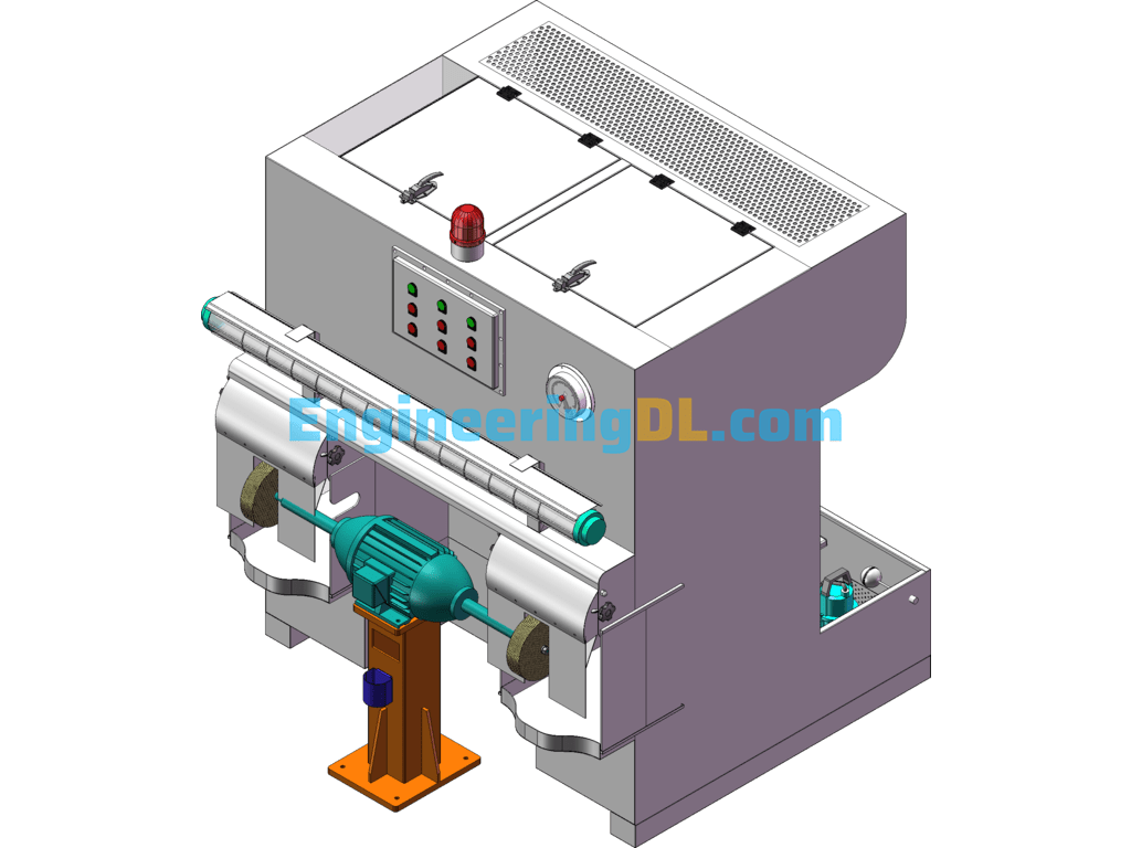 All-In-One Wet Grinding Wheel Polishing Machine SolidWorks Free Download