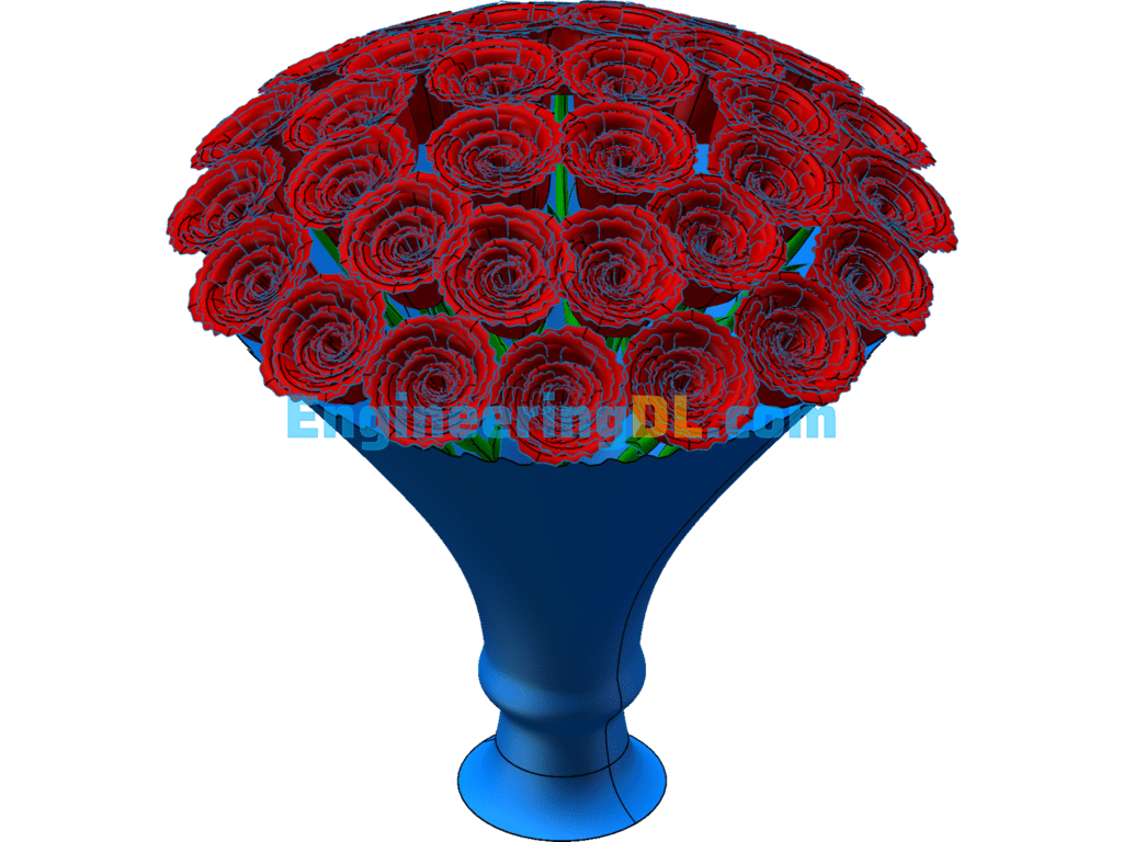 A Handful Of Roses SolidWorks Free Download
