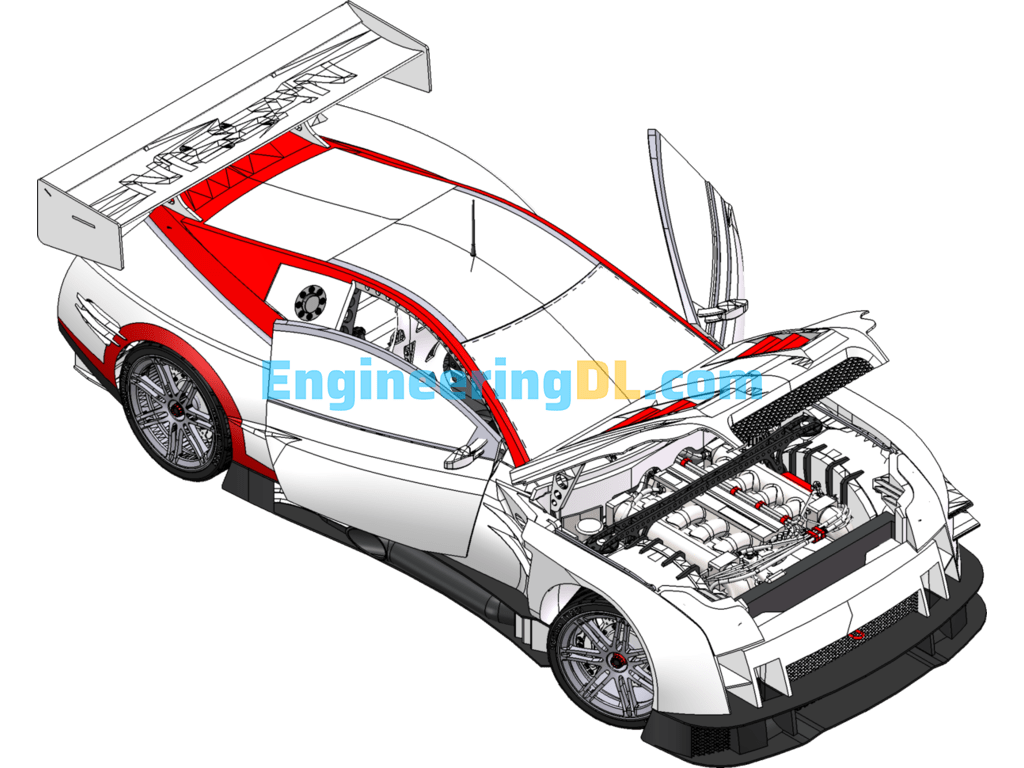 A Solidworks Version Of Nissan's Cool Sports Car SolidWorks Free Download