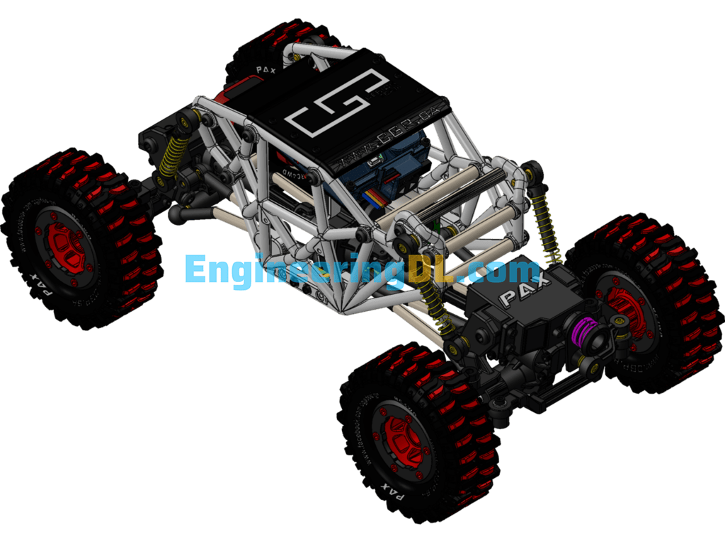 A Foreign Design Of Cool Desert Racing Model SolidWorks Free Download