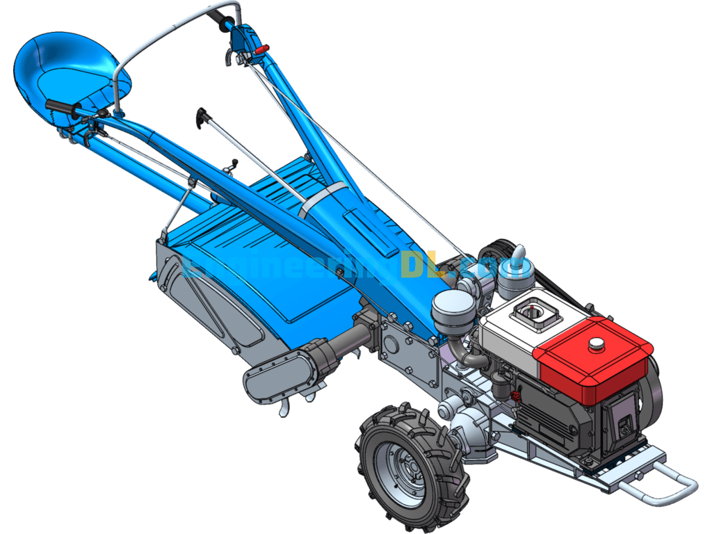 A Tractor Complete Design Drawings SolidWorks, 3D Exported Free Download