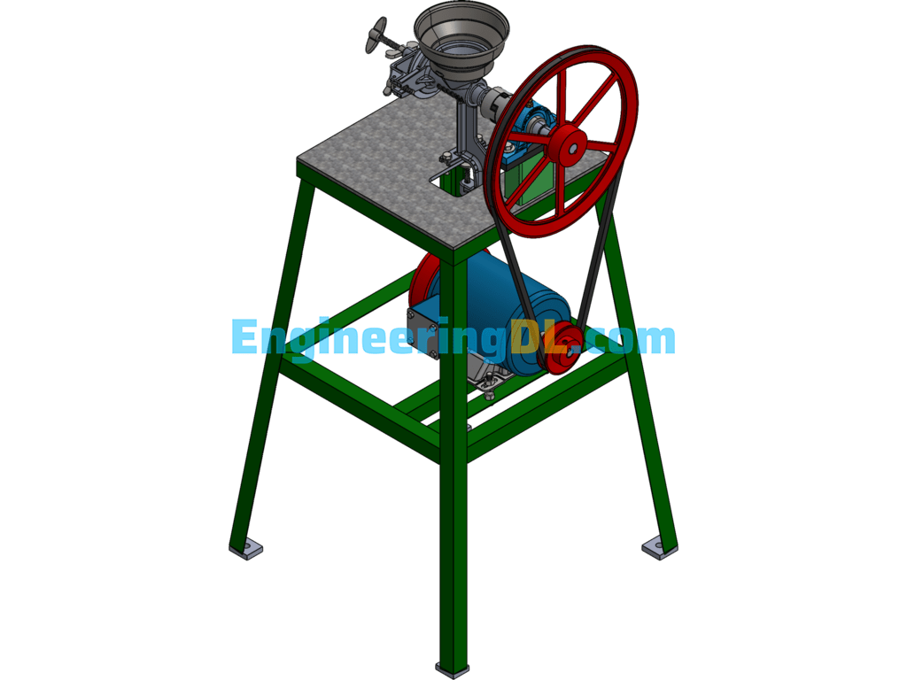 An Electric Abrasive Machine Sw Model SolidWorks Free Download