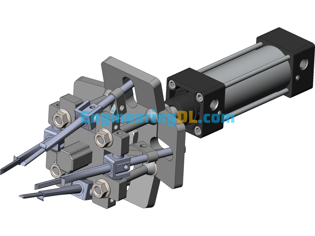 A Kind Of Pneumatic Cavity Tray Seedling High Speed Transplanting Machinery Claw SolidWorks, AutoCAD Free Download