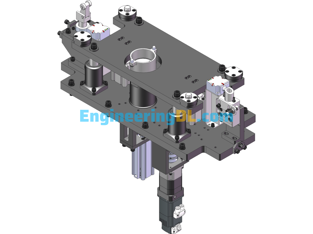 A Kind Of Jacking Rotary Mechanism SolidWorks Free Download