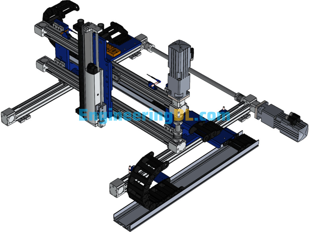 Coordinate Stage System (Applied To Placement Machine, High-Speed Inspection Machine) SolidWorks Free Download