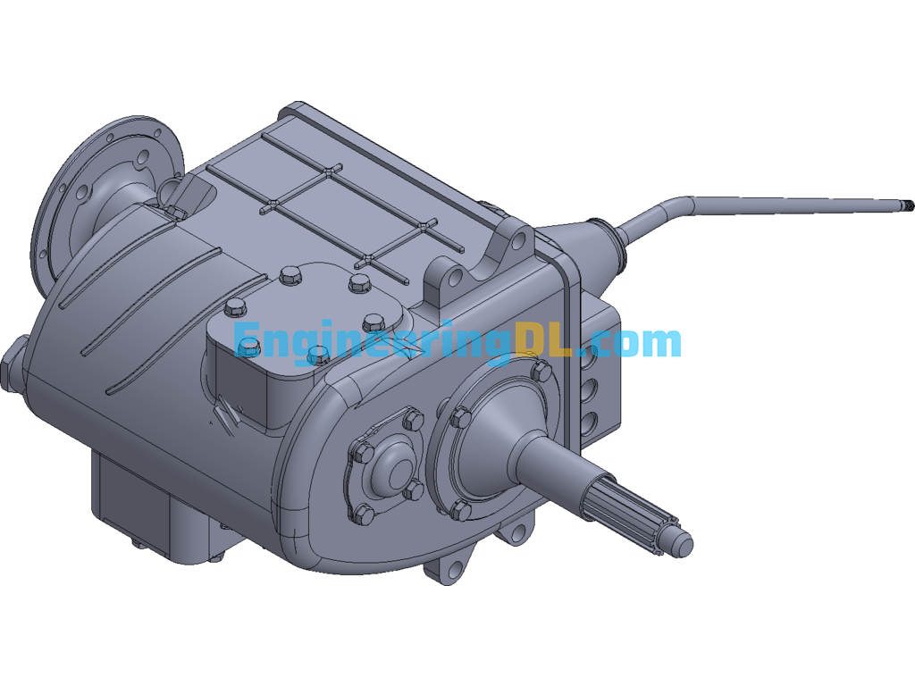 Three-Axis Five-Speed Gearbox (UGNX) Free Download