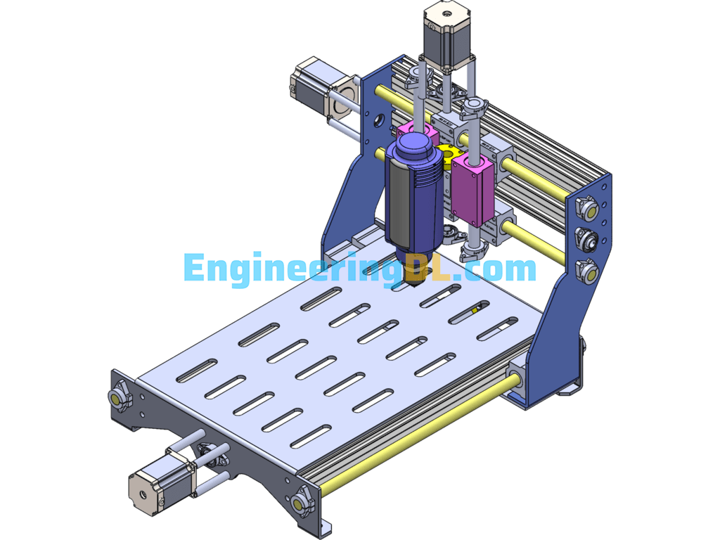 Three Axis CNC Machine (Cnc Milling Machine) SolidWorks Free Download