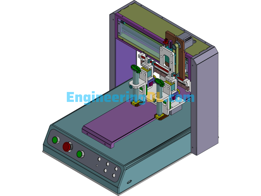 Three Axis Desktop Automatic Dispensing Machine SolidWorks Free Download