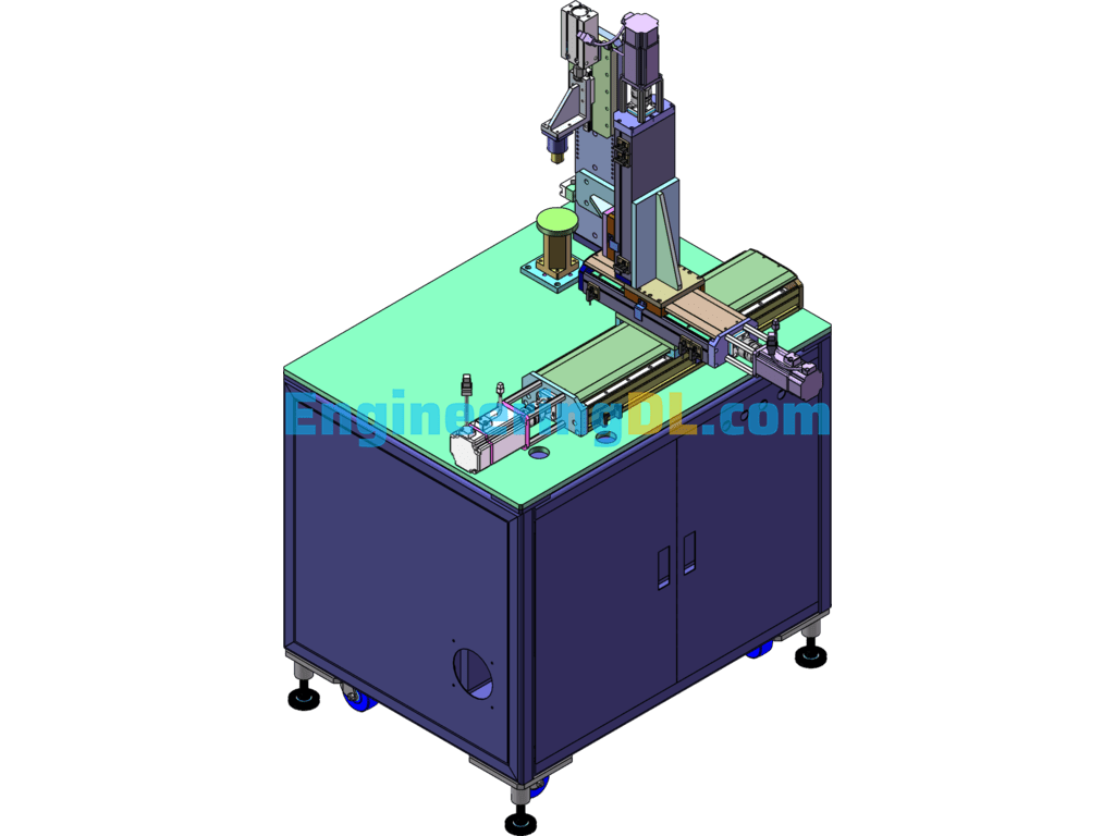 Three-Axis Welding Machine SolidWorks, 3D Exported Free Download