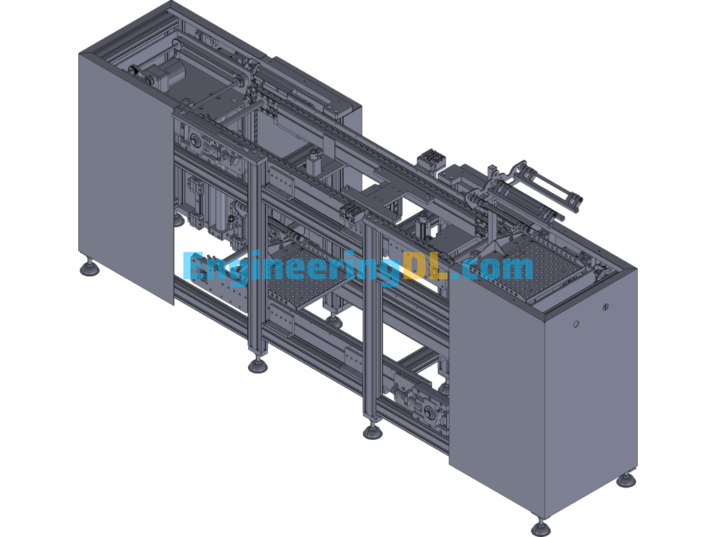 Upper And Lower Double Reflow Line Body 3D Exported Free Download