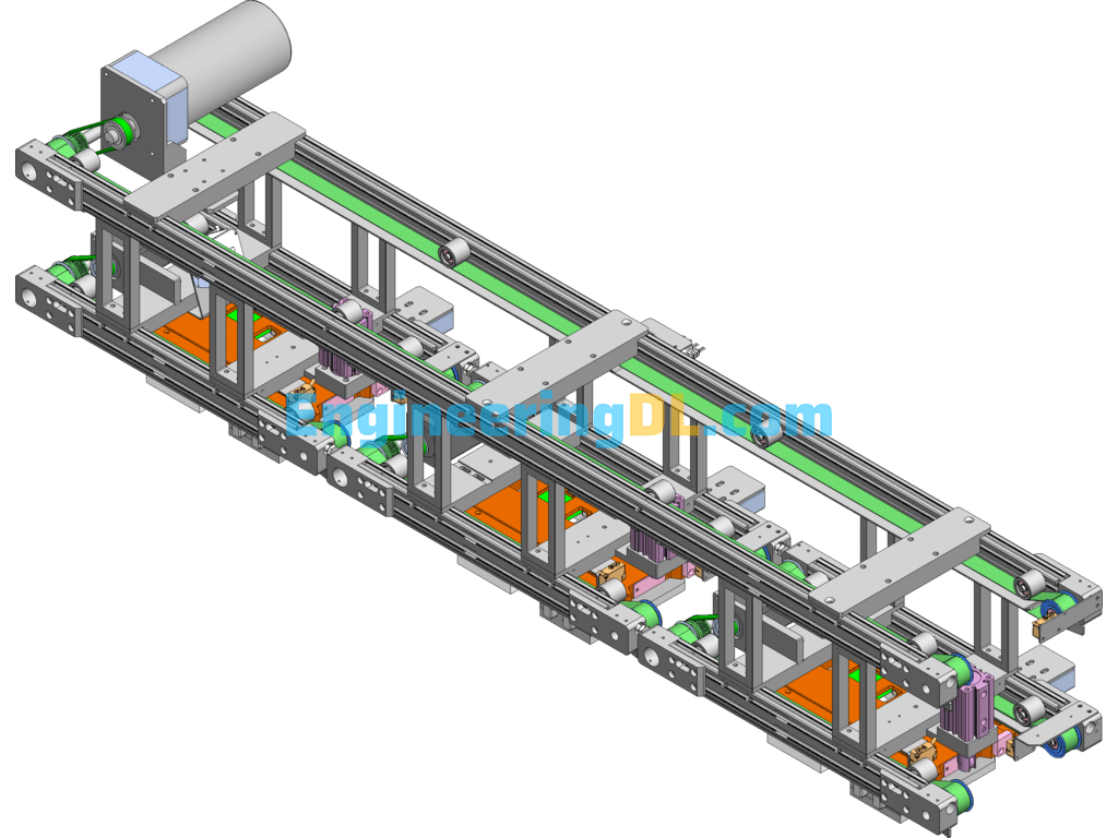 Upper And Lower Belt Line Body Structure Details SolidWorks Free Download
