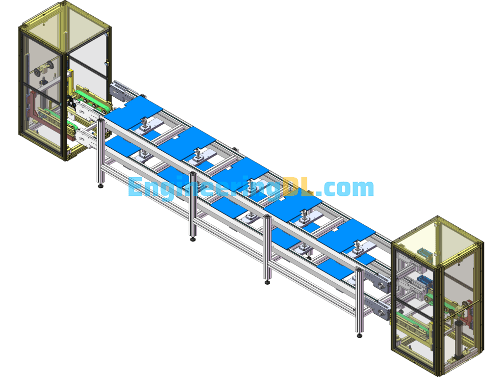 Up And Down Cycle Multiplier Assembly Line SolidWorks Free Download