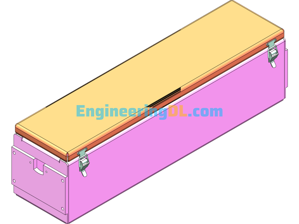 Lower Drainage Water Tank SolidWorks, 3D Exported Free Download