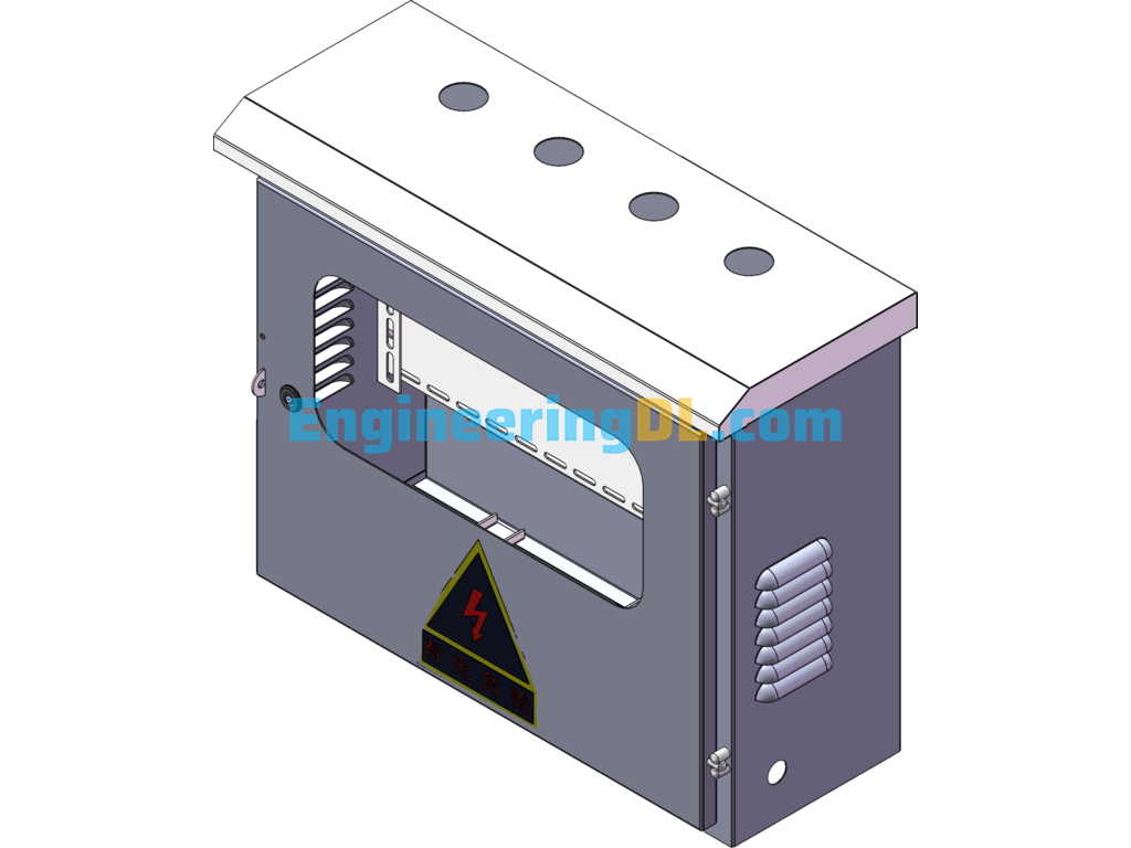 Stainless Steel Transformer Metering Box (200KVA) SolidWorks Free Download