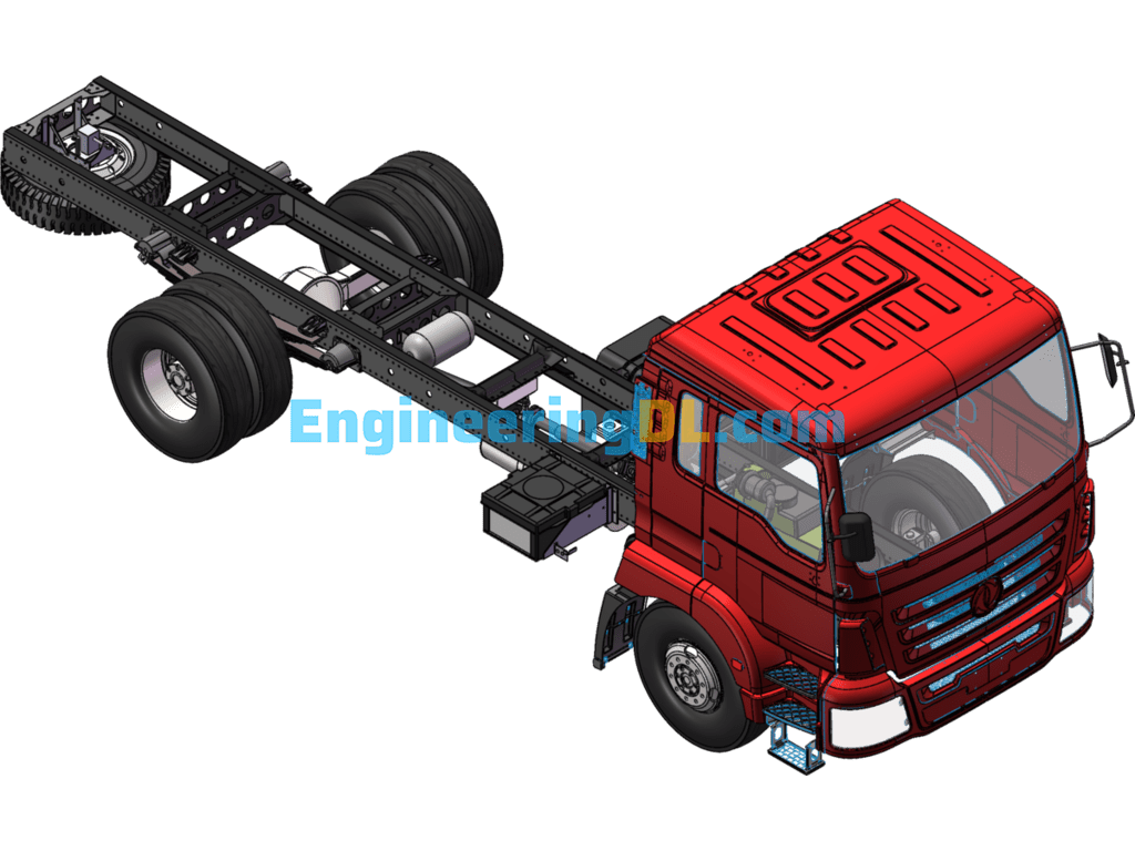 Dongfeng Tianjin DFH1160BX1V Modified Chassis (SolidWorks, UG(NX), CreoProE), Solid Edge Free Download