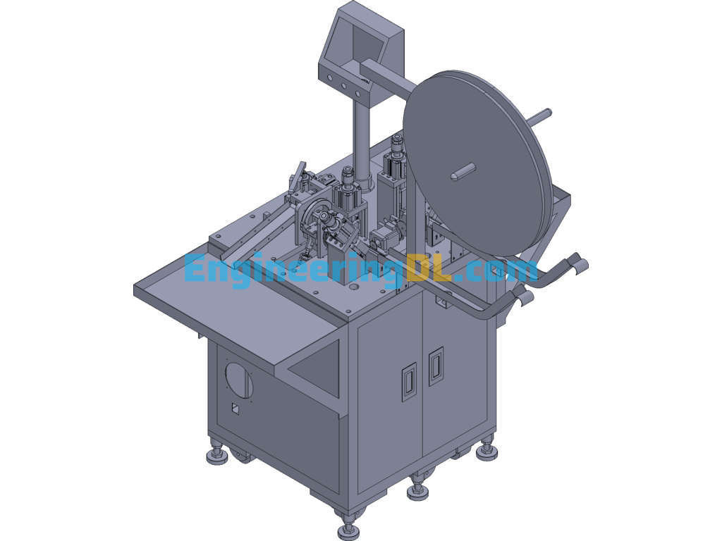 Automatic Bending And Cutting Machine For Both Side Terminals 3D Exported Free Download