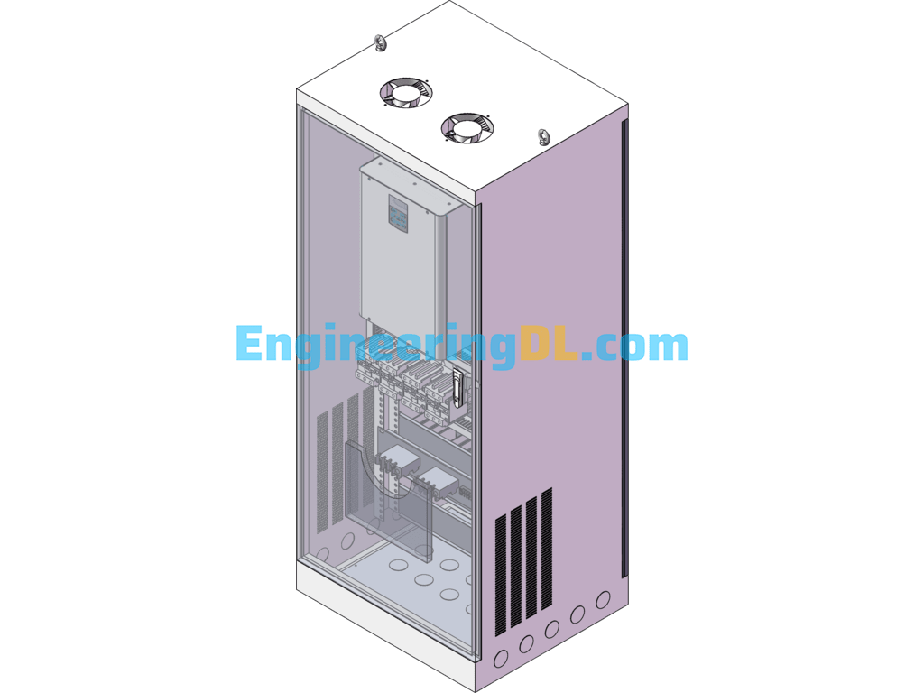 Central Air-Conditioning Inverter Refrigeration Pump Control Cabinet SolidWorks Free Download