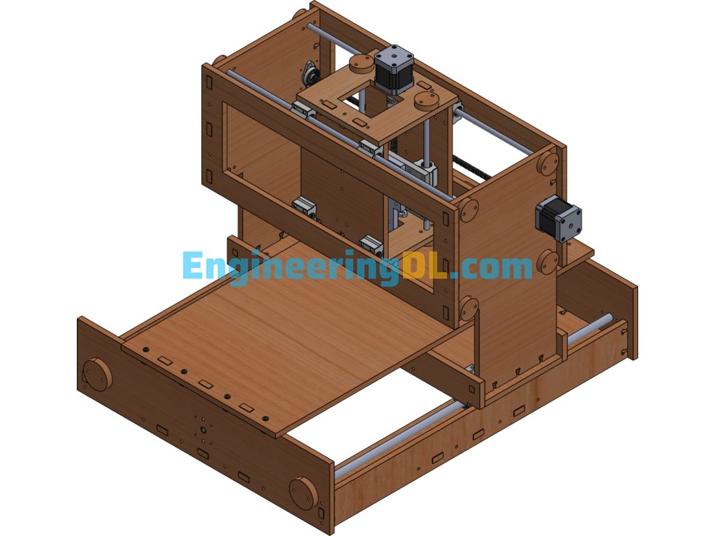 MDF Engraving Machine Cnc 600X70 SolidWorks Free Download