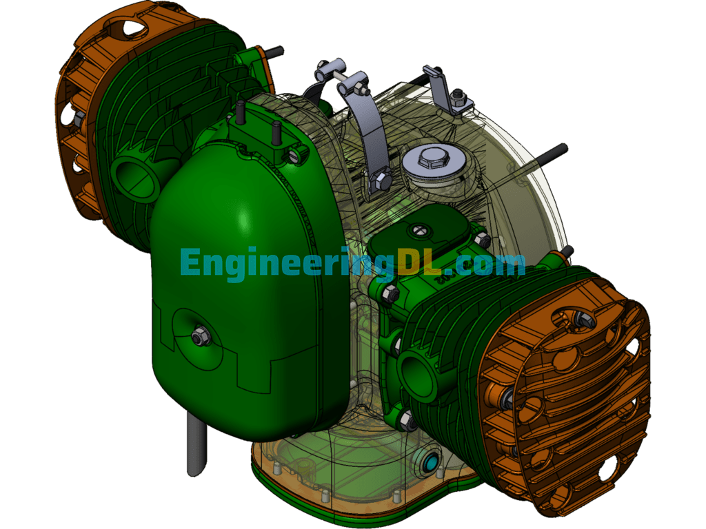 Ural Motorcycle M72 Engine SolidWorks Free Download