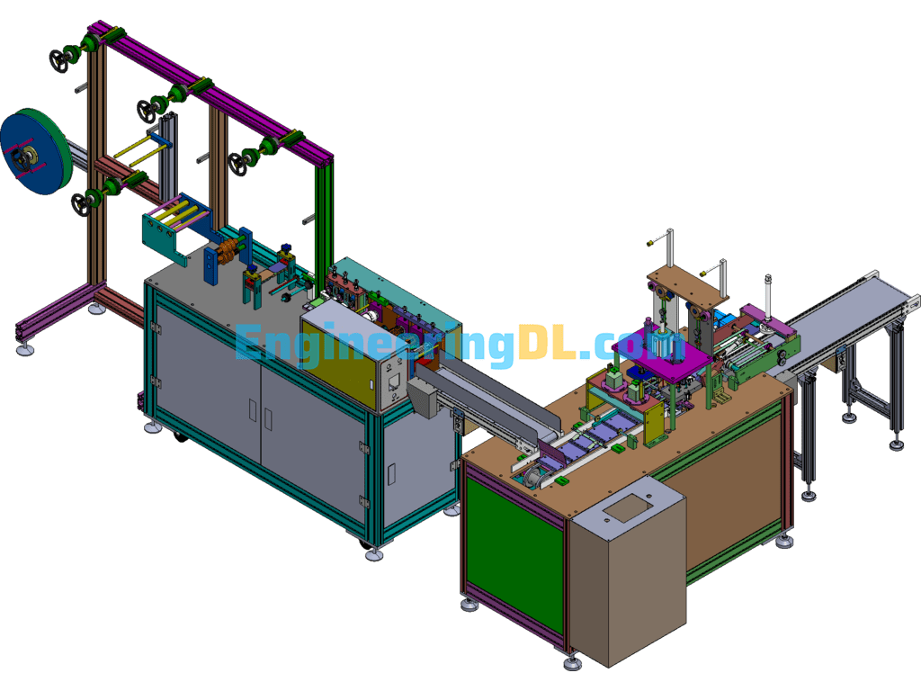 Drawing Of The Second-Generation One-Touch Mouthpiece Machine SolidWorks Free Download