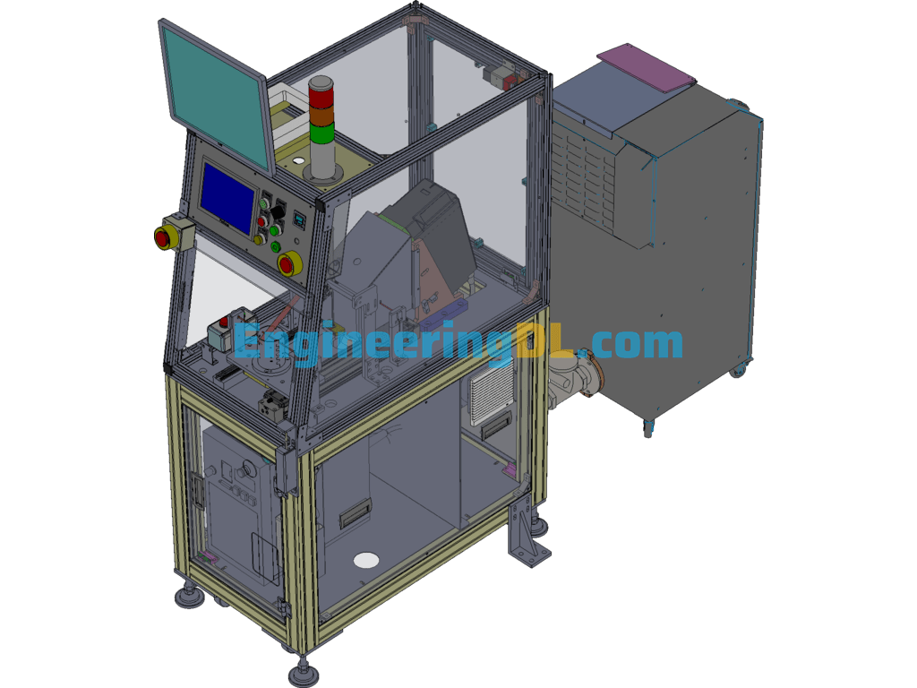 Two-Dimensional Code Laser Engraving Machine Has Produced Automated Equipment SolidWorks Free Download