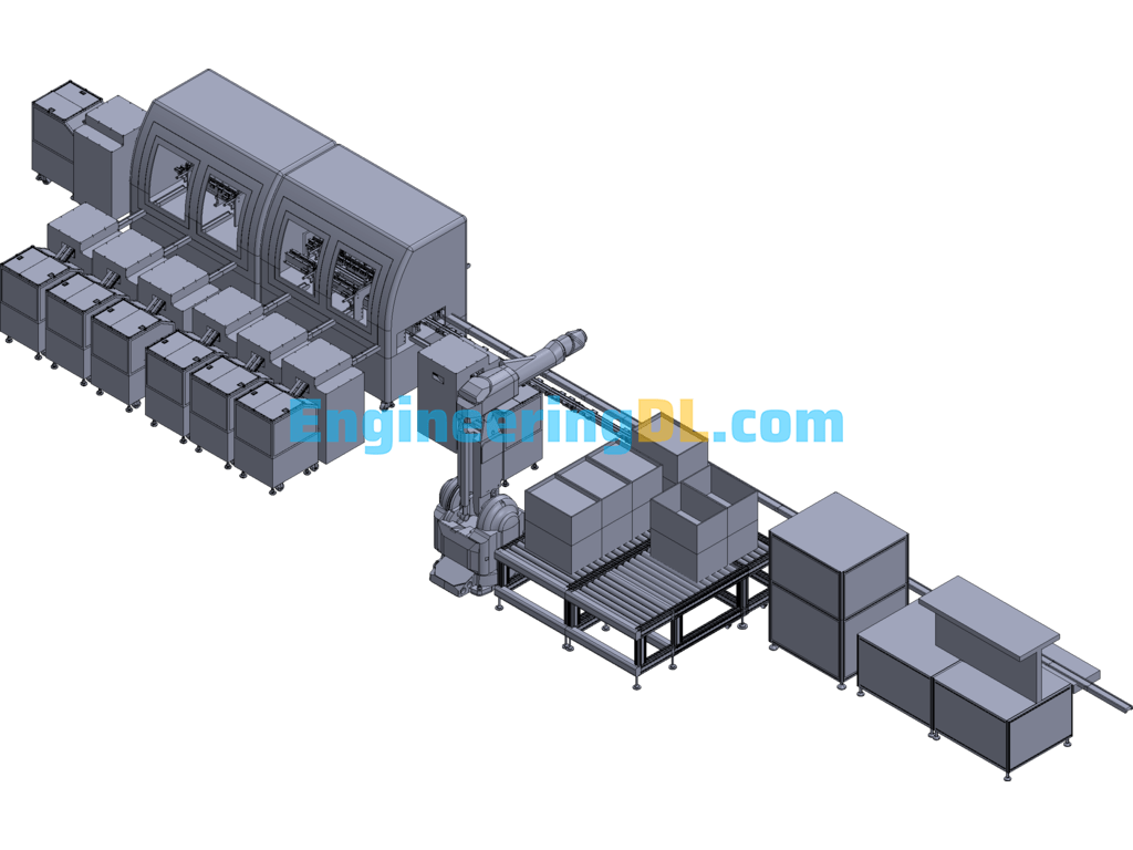 Five-Hole Socket Assembly Machine 3D Exported Free Download