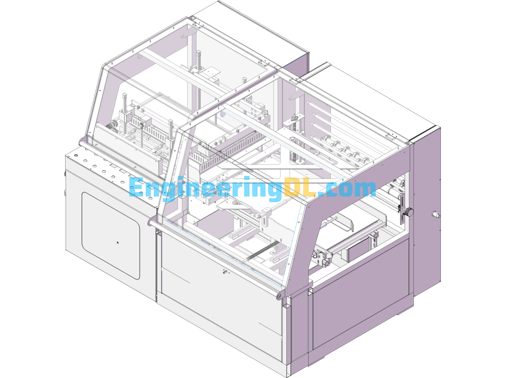 Product Packaging Machine Design Drawings SolidWorks, 3D Exported Free Download