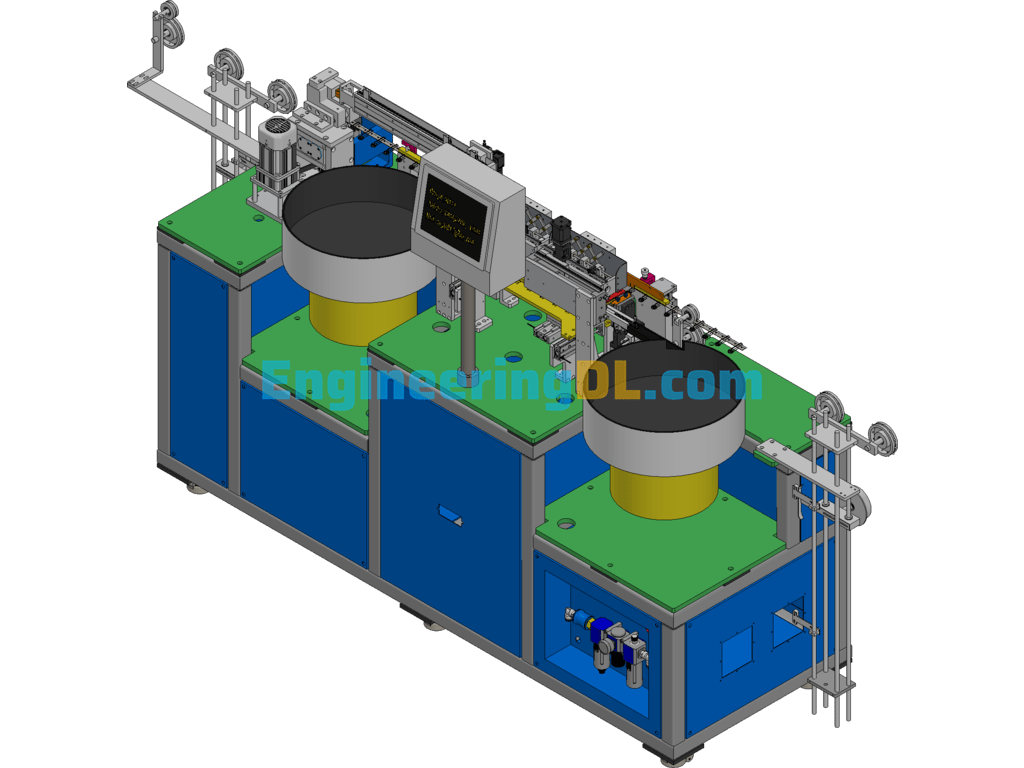 Product And Lead Assembly Inspection Machine Equipment 3D Exported Free Download