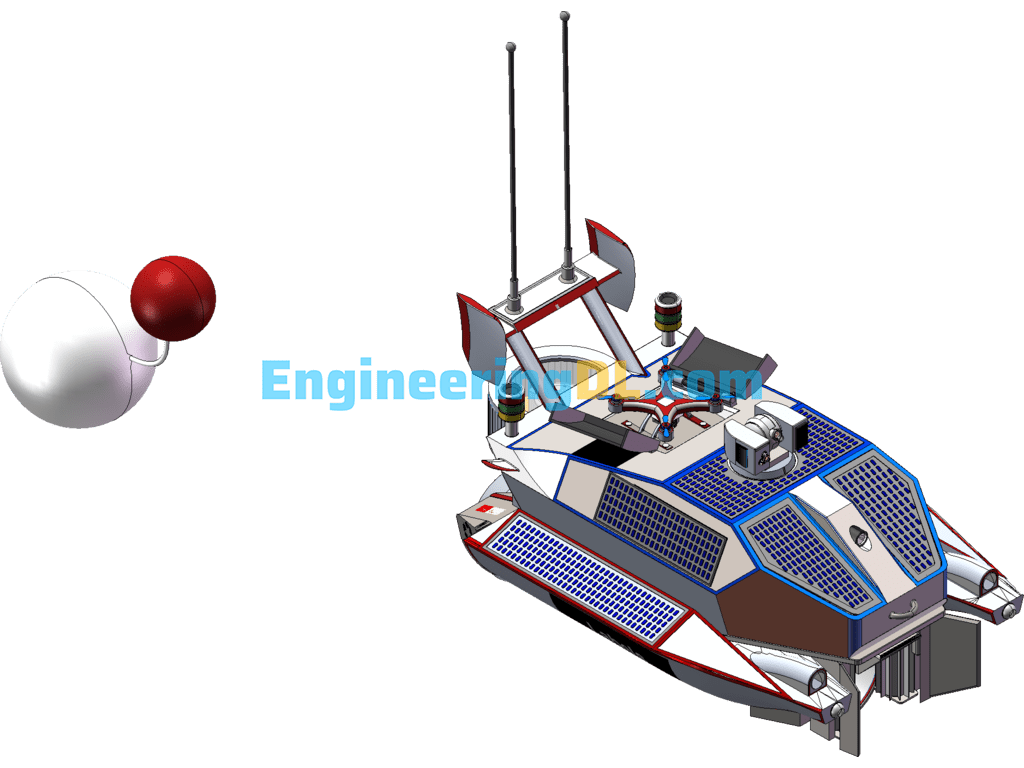 Artificial Intelligence Garbage Ship SolidWorks Free Download