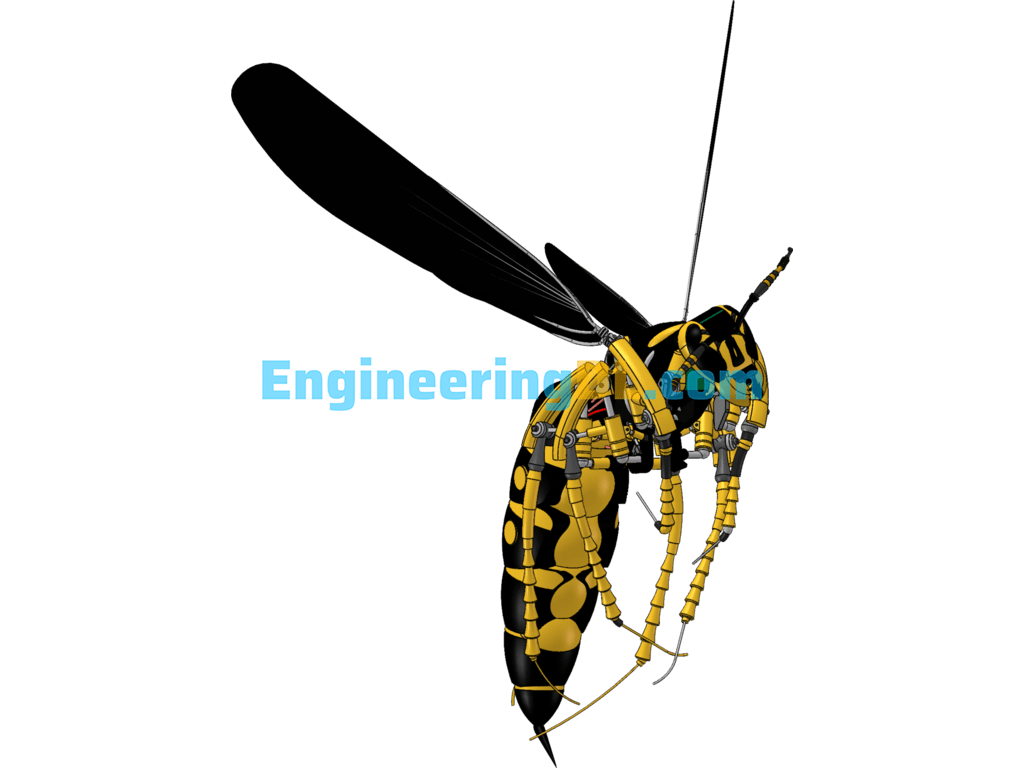 Bionic Robot Wasp Killer SolidWorks Free Download
