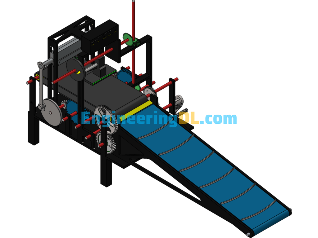 Conveyor Loading Stamping And Cutting Machines SolidWorks Free Download
