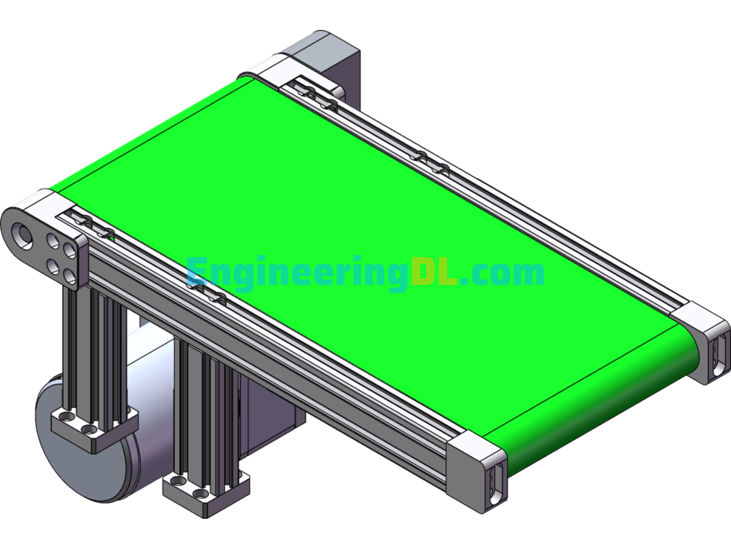Conveyor Assembly Line SolidWorks, 3D Exported Free Download