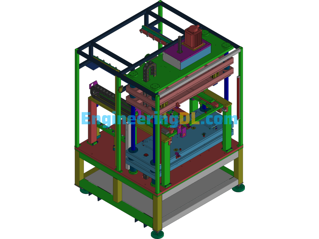 Servo Pressing Equipment Design 3D Exported Free Download