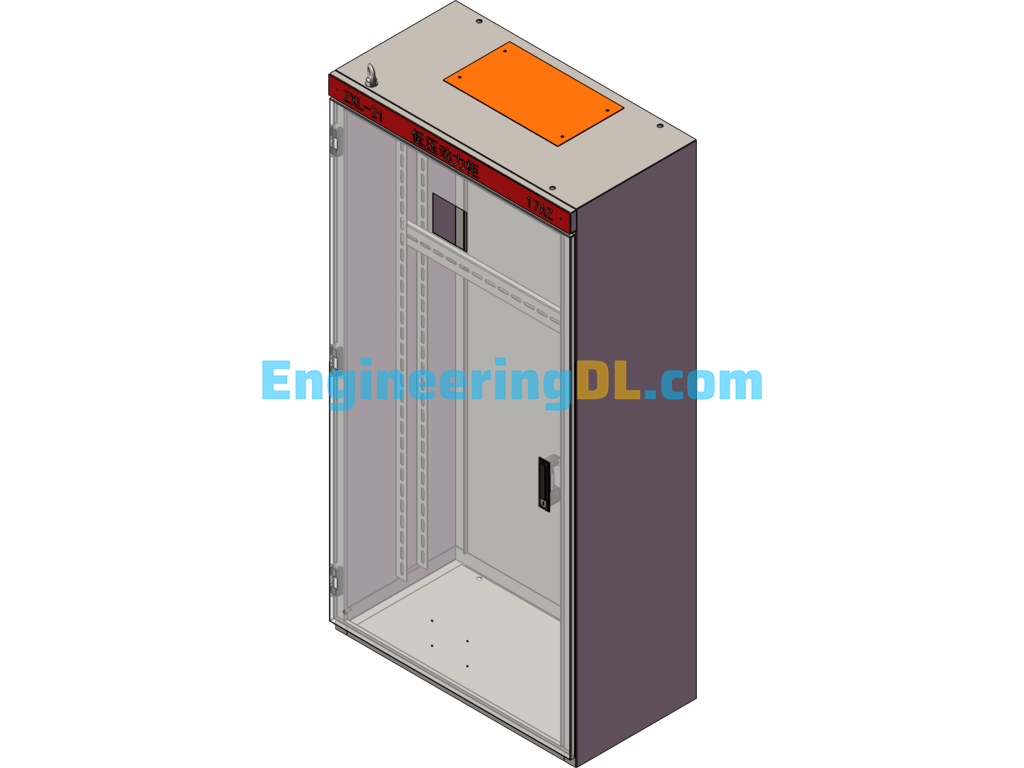 Low-Voltage Power Cabinet XL-21 Cabinet Sheet Metal Cabinet SolidWorks, AutoCAD Free Download