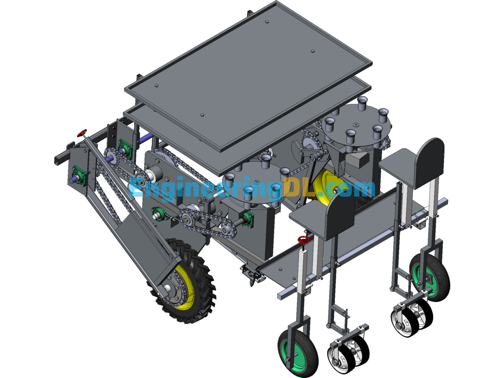 Crop Transplanters (Duckbill Planters Have Been Mass-Produced) SolidWorks Free Download