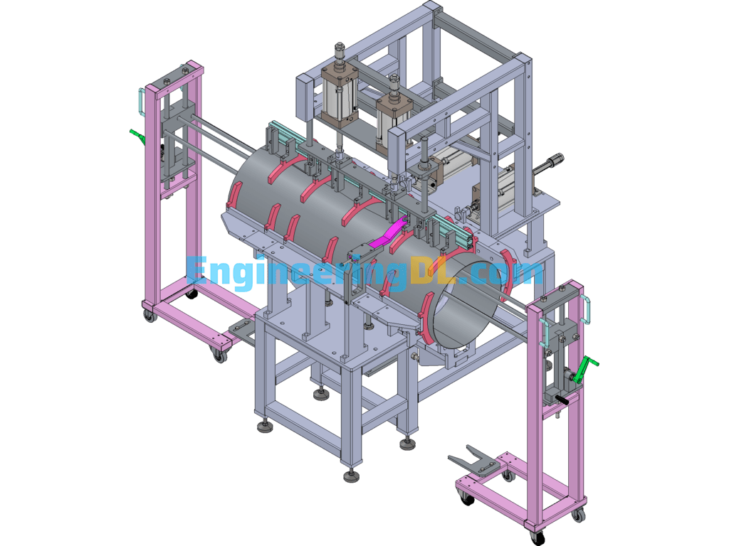 Side Exit Coil Assembly Assembly Tooling SolidWorks, 3D Exported Free Download