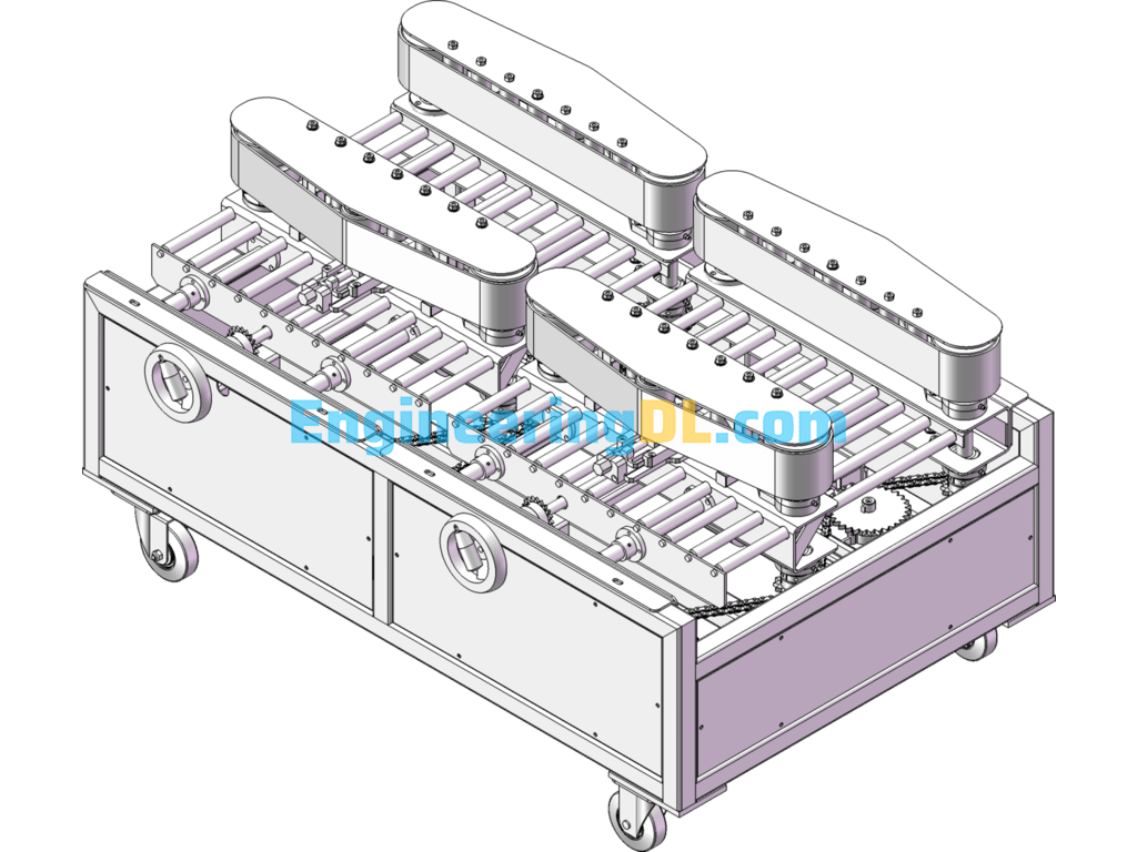 Side Belt Conveyor SolidWorks, 3D Exported - Mechanical Engineering ...