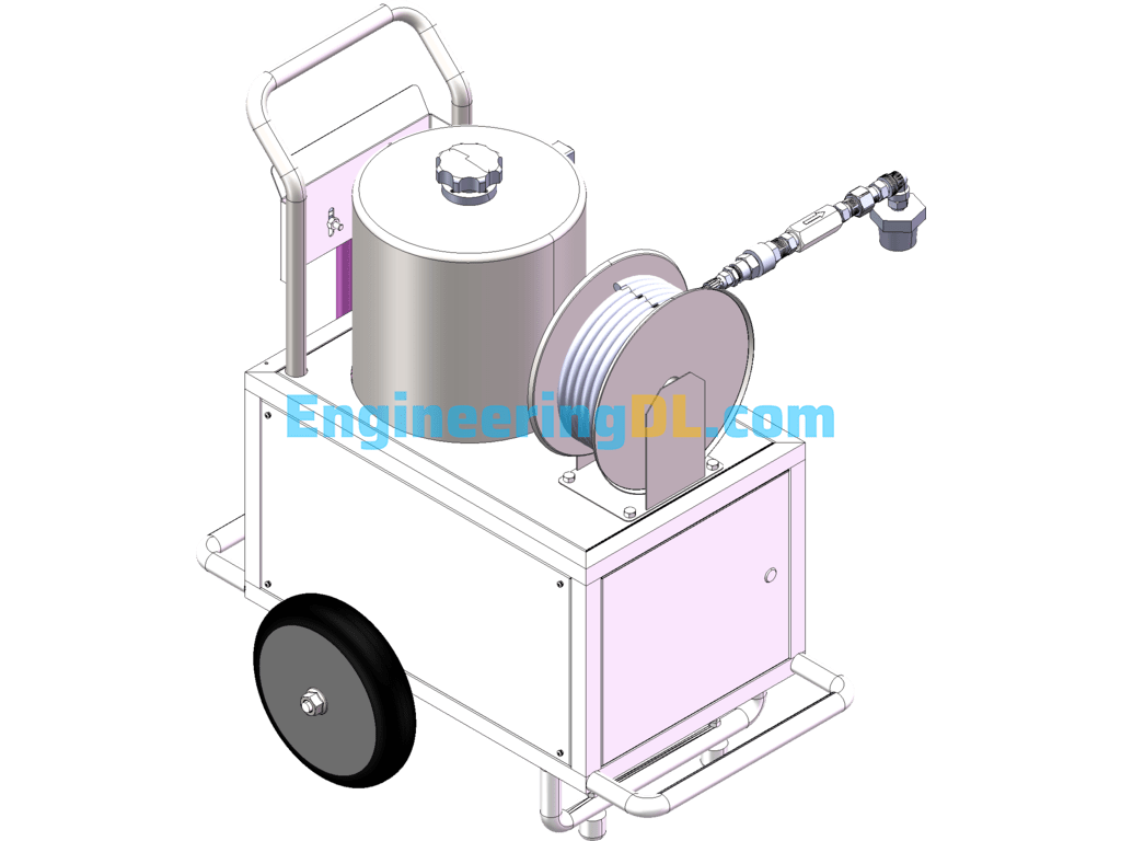 Portable Chemical Refilling Device SolidWorks Free Download