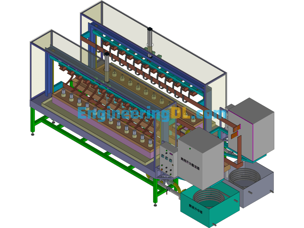 Insulated Cup Electrolysis Machine Program- 3D Exported Free Download