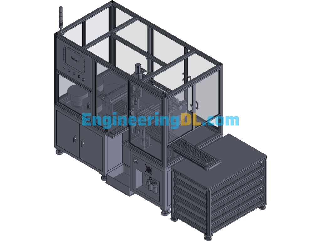 Fuse Box Automatic Assembly And Insertion Machine 3D Exported Free Download